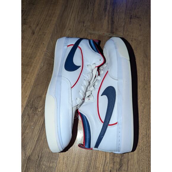 Nike React Leo SB Size 11 White Midnight Navy FD0268-100 - Picture 5 of 9